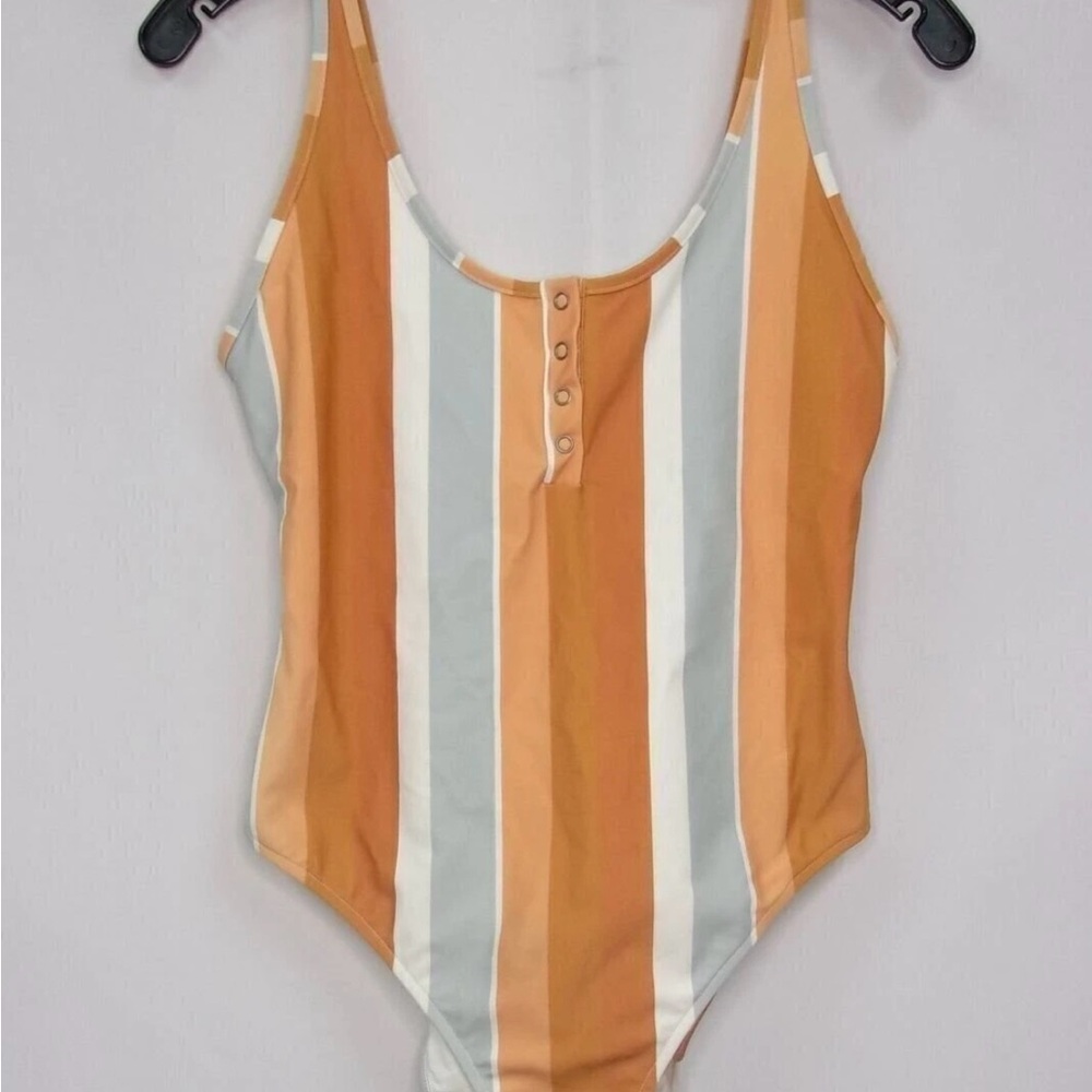 The Normal Brand One Piece Swimsuit - Orange, White, Gray